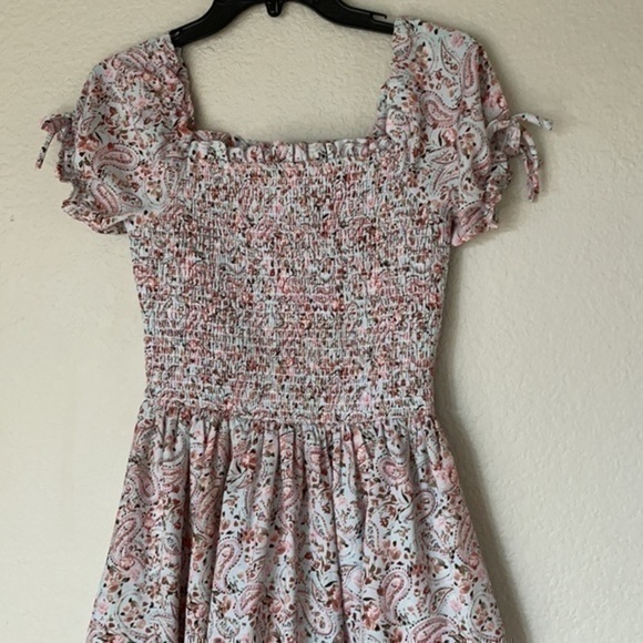 Rare Editions Smocked waste ruffle tiered bottom dress - Picture 2 of 11